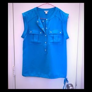 Calvin Klein Turquoise sleeveless top S